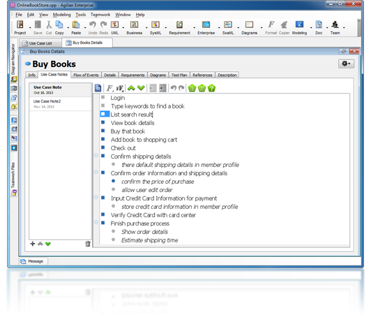 Use Case Notes