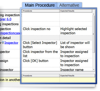 Specify testing procedures