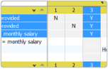 Business Logic Representation with Decision Table