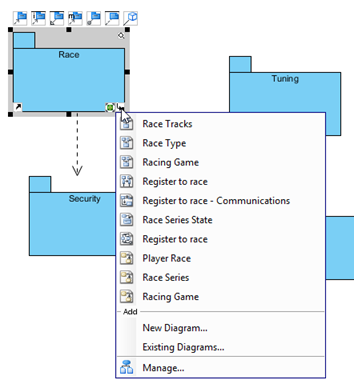 diagram popup