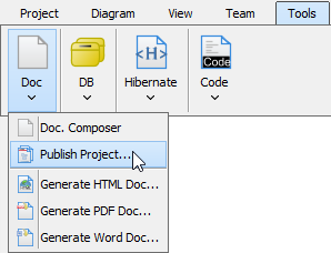 publish project