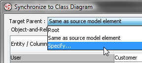 Selecting target model