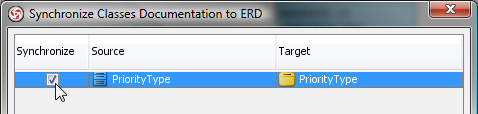 Check synchronize classes and entities