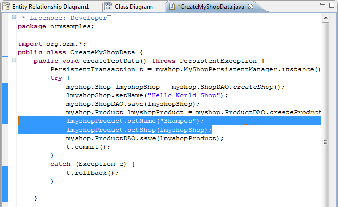 Working with Hibernate in Eclipse